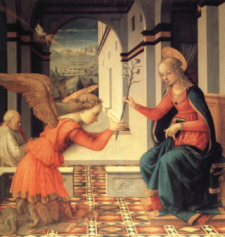 Fra Filippo Lippi The Annunciation with Donor